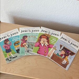 Junie B. Jones Paperback Book Bundle Books 1-4